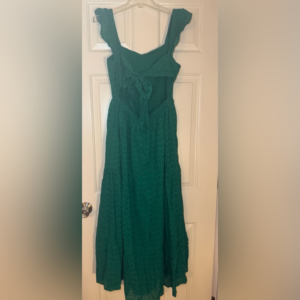 NWT The Drop Tulsi ruffle sleeve eyelet maxi dress. - Picture 6 of 15